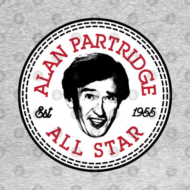 Alan Partridge All Star Converse Logo by duniakubaby